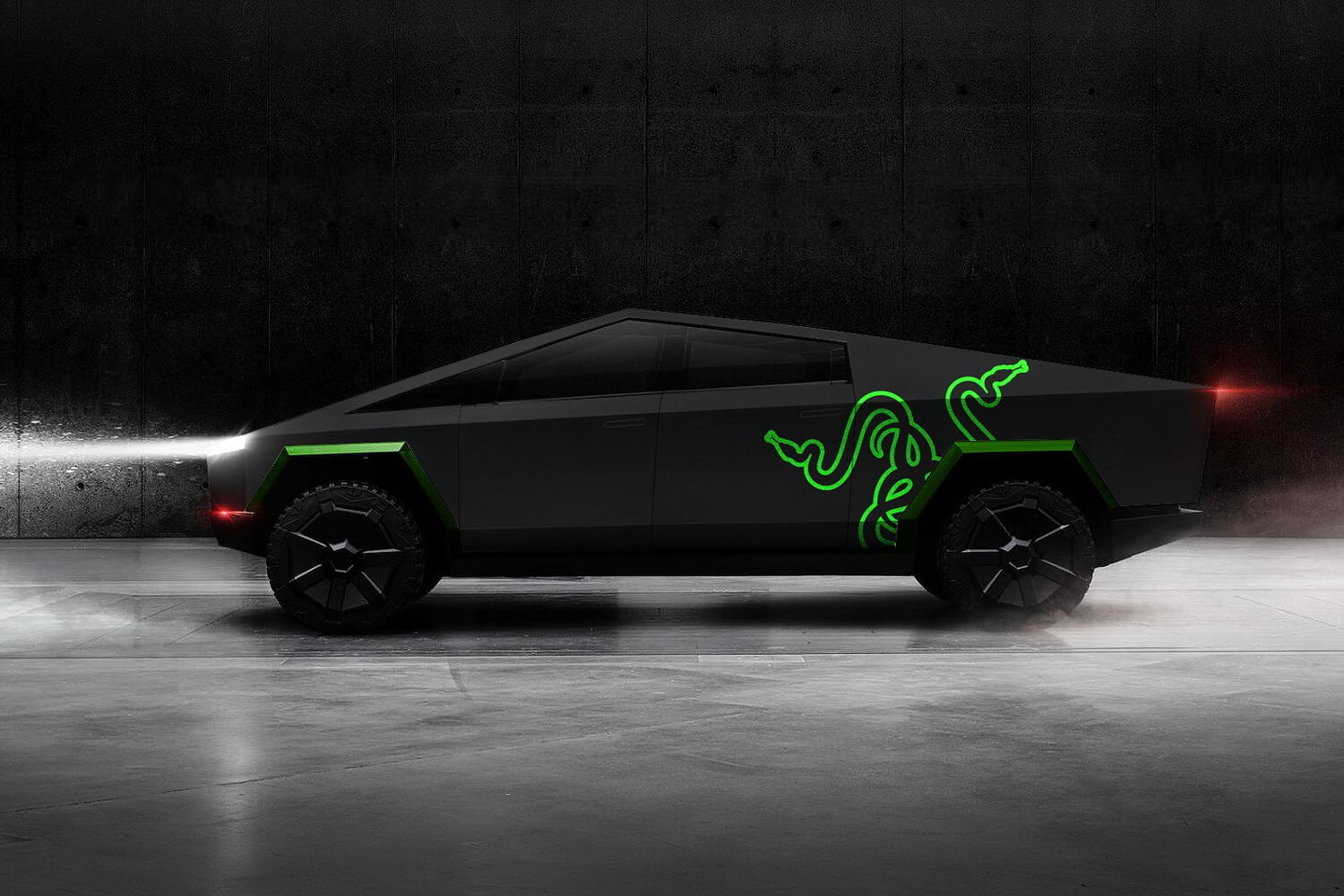 Директор Razer висловив бажання мати Cybertruck, пофарбований у фірмові кольори компанії Директор Razer висловив бажання мати Cybertruck, пофарбований у фірмові кольори компанії